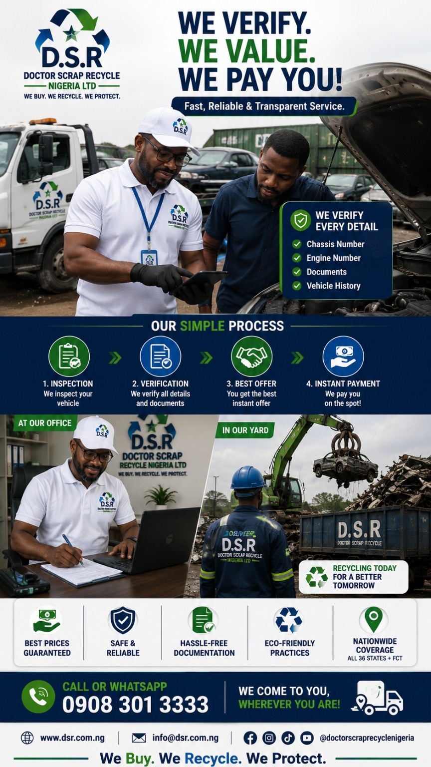 DSR trusted vehicle buying and recycling advert