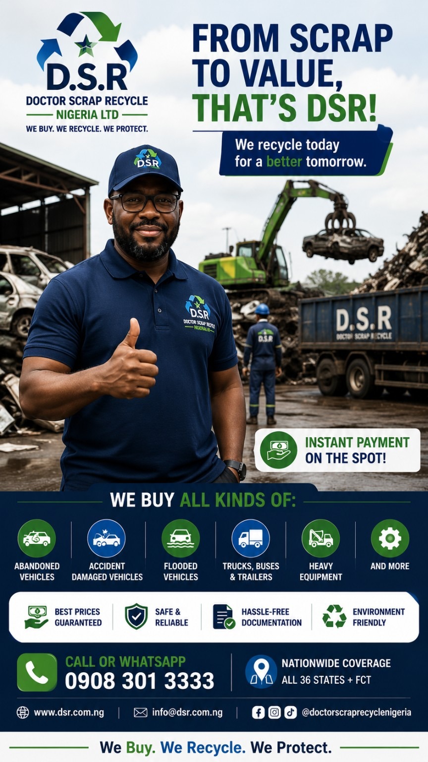 DSR scrap and vehicle buying advert